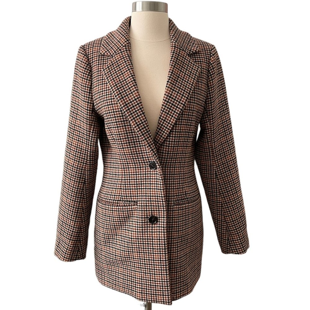Abercrombie & Fitch Wool-Blend Blazer Coat